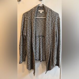 Black,White and Brown Women's Open Cardigan